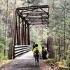 A cool multi-use Iron Trestle crossing along the Virginia Creeper Trail.