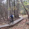 Bridge time on the Aiguille trail!