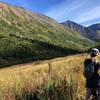 Taking a break and enjoying the views of this Alpine Meadow.