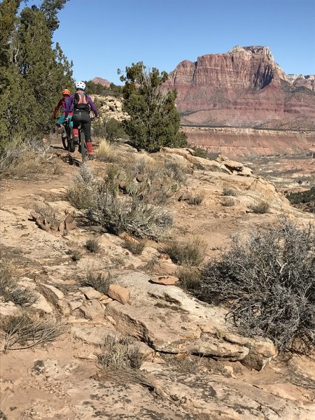 The fun on Wire Mesa Loop is about to begin.