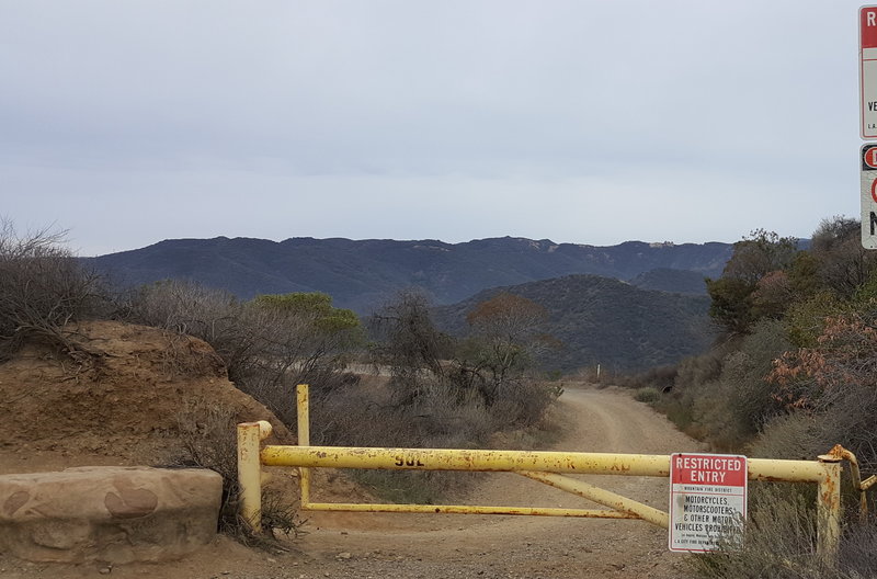 The view from the entrance to Sullivan Fire Road is sure to improve any area ride.