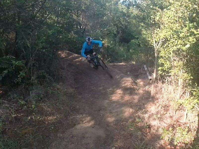 Getting rowdy on the berms!