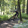 Matt rails a berm at M.B. Johnson Park.