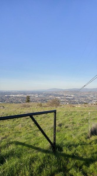 View of south San Jose Valley from the top of Hidden Springs Trail.