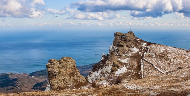 Typical Crimea conditions in the spring.