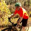 Johnny Smith, Mount Zion Bike Trails creator / designer, takes a early ride on the newly constructed Knott Head Loop.