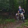 Competitors pedalling at Mt. Zion Bike Trails during the 2015 Dust N Bones race.