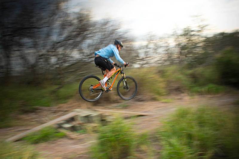 Derrick Perrin Jumping - Photo by Mike Cartier.