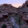 end of Porcupine Rim in the early morning.