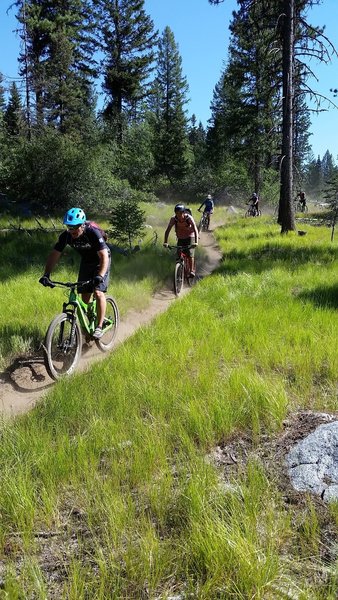 McCall Composite MTB team finding the flow.