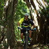 Riding through a tree is just one of many exciting features at Jaguarundi.