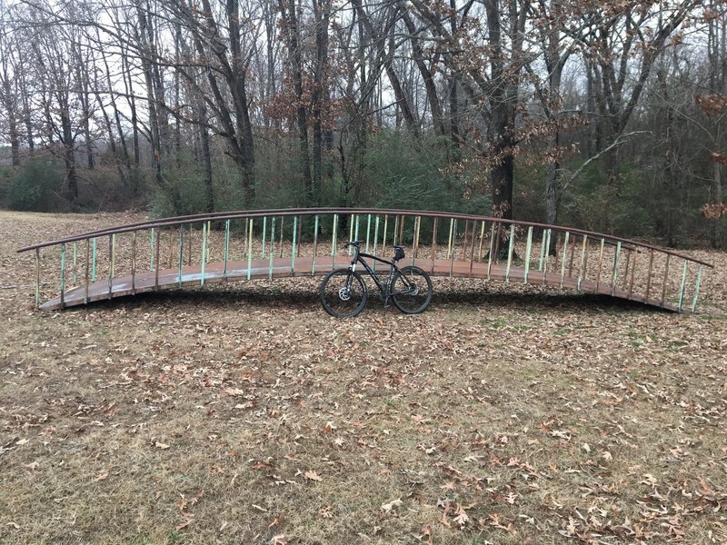 The new bridge, donated by Dennis Gillham, will eventually be installed across the rocky lake-drainage section of the Cross Country Trail, making it a truly "easy" trail.