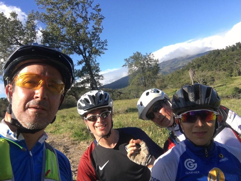 Taking a break on the old Volcano. | Rincon de la vieja Volcano.