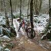 The Cedar Run Trail is even spicier when covered in ice.