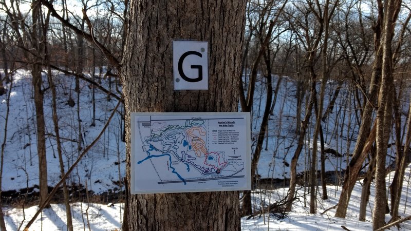 Quality signage.  Every junction is marked on the trail and labeled on the maps.