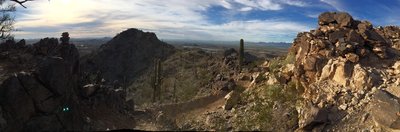 The first summit on the Estrella Foothills Loop.