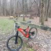 The trailhead offers a great bike hang for post-ride relaxing.