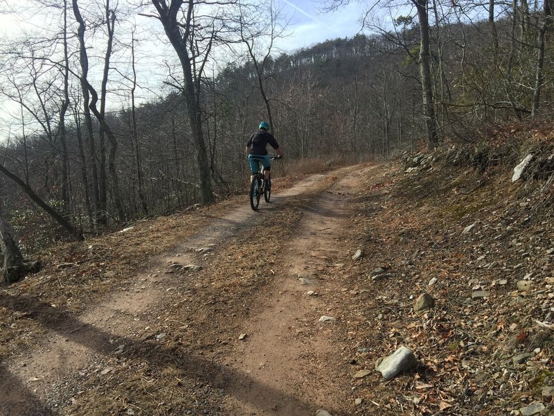 Climbing can be tough along the Bread Trail's steady grades.