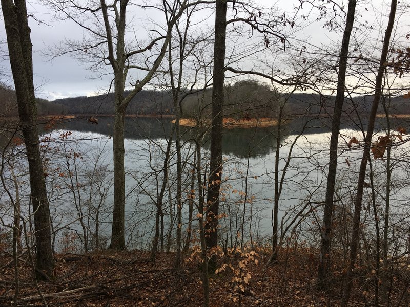 The lake side view from the Mill Creek Loop Trail.