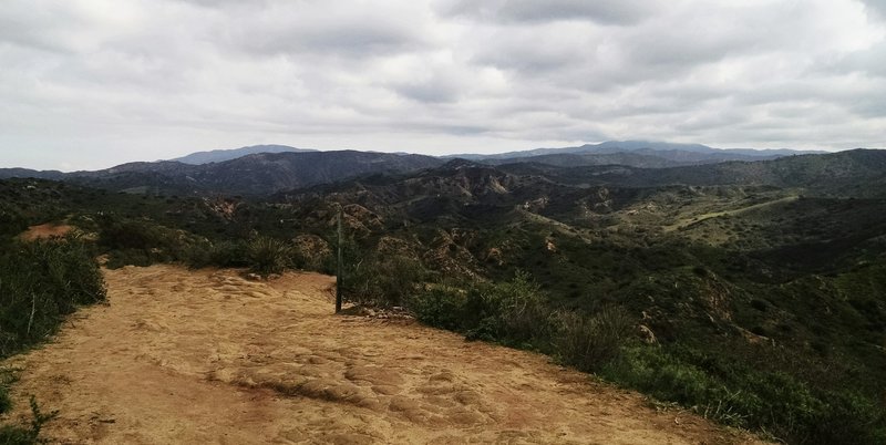 Looking eastbound on Barham Ridge atop of Chutes Ridge.