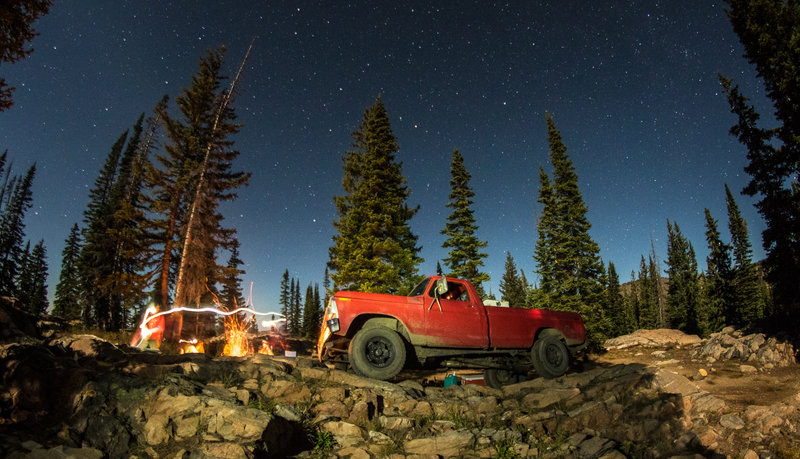 Dispersed camping at your own risk (Buff Pass is a gnarly road). Makes for the some of the best camping spots around town.