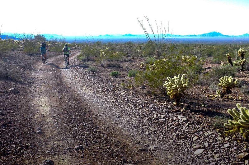 Broad views and wide doubletrack.