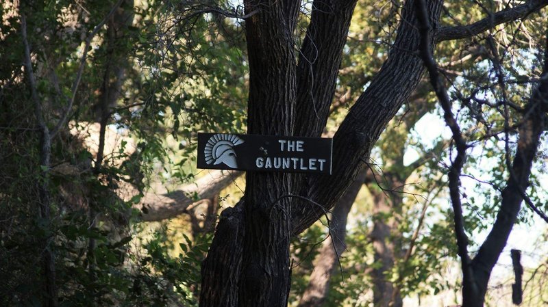 Anticipation builds cliff-side before entering The Gauntlet.