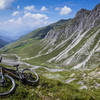 Along the singletrack headed towards Langweis, this side of the mountain doesn't seem to see as much traffic as the one facing Davos, so it might be yours for the day. But, you'll have to climb out to pay for it.