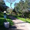 The entrance to the Upper La Costa Fire Station Trail is easy to find.