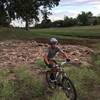 A rock garden adds a little spice to the trail.