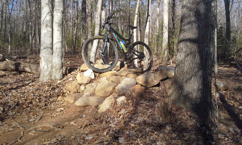 Enjoy this great rock feature on the Woolwine East Loop.