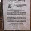 Follow the Ferabrew Cemetery Marker about 40 yards off the trail to visit the historic site.