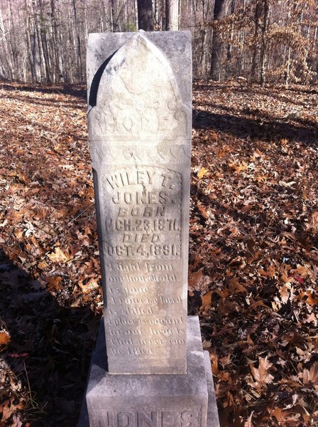 Numerous gravestones fill Latham Cemetery.