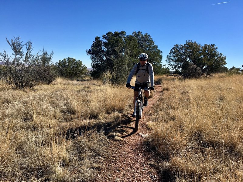 Big Mike cruises near the top of the climb!