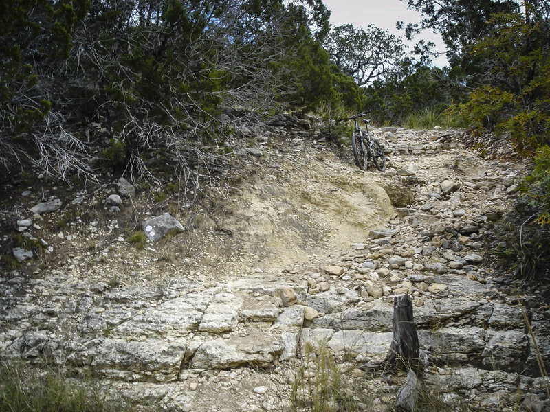 Navigate this slightly technical section at Hill Country State Natural Area.