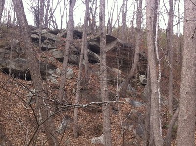 Enjoy this nice rock outcropping on the Frady Branch Loop Trail.