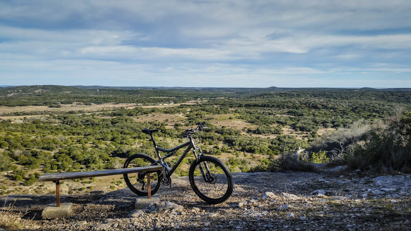 From the West Peak Overlook, you'll have a vista of the main ranch area with surrounding pastureland and beyond.