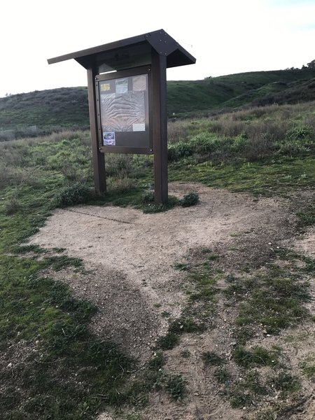 The start of the Thunderbird Trail is marked by this informative kiosk.