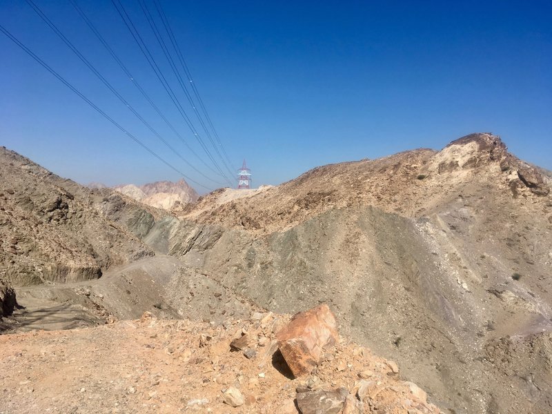 The Trans Hajar route travels through hills like this.