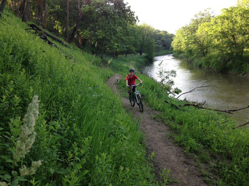 The new Riverside Trail is smooth and loads of fun.