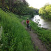 The new Riverside Trail is smooth and loads of fun.