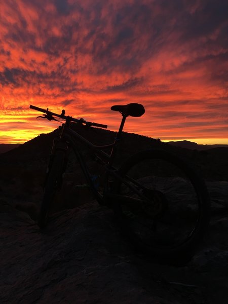 Enjoy magnificent sunsets such as this in the hills outside Doña Ana.