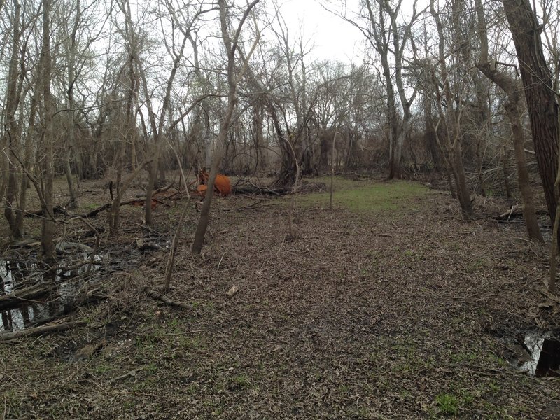 The south end of C Trail makes a junction with A Trail.