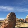 Cool rock formations are all trailside on Unconformity.