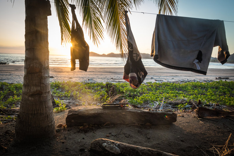 Doing laundry is much better the simple way and with a great view. This is a highly recommended camp spot!