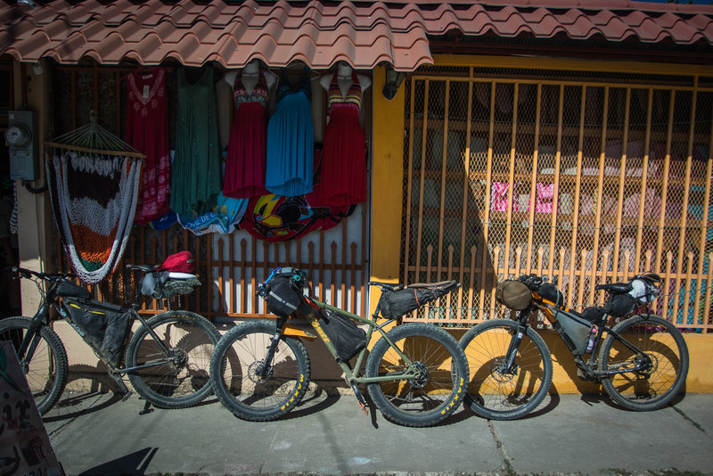 Our rides hang out as we make a pit stop in Samara.