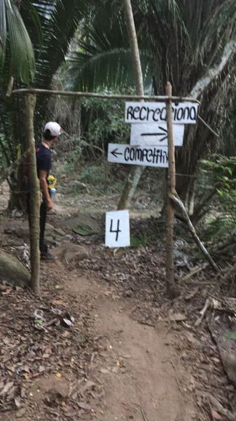 These markings note the local XC course.