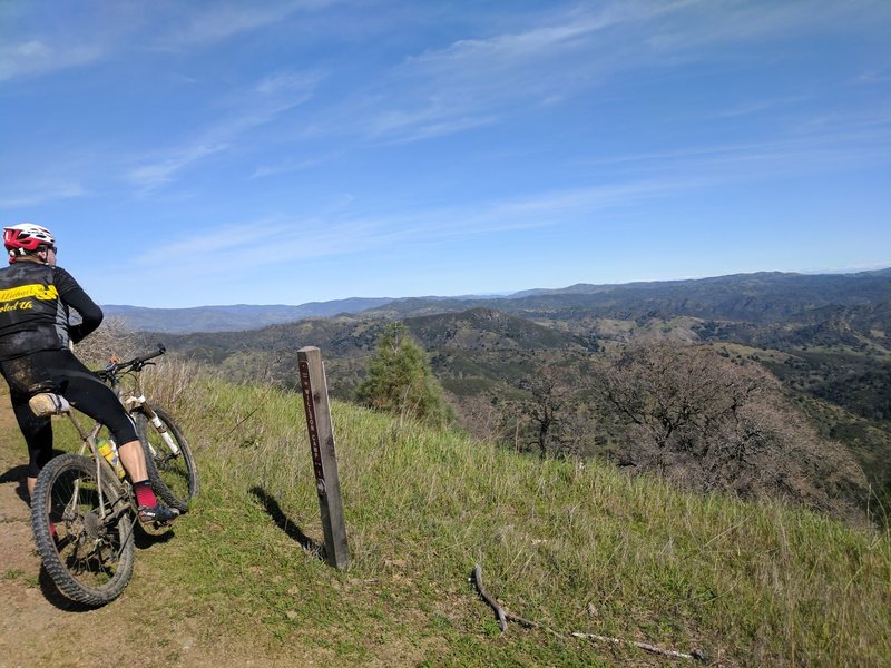 Be sure to stop and enjoy great views of Henry W. Coe State Park along your ride.