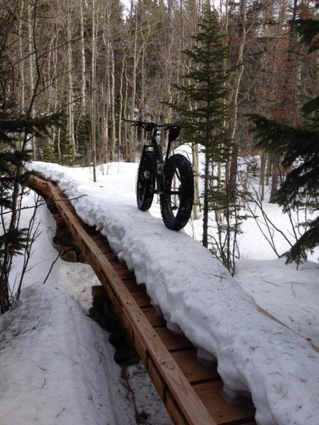 It's rare that you ride down to Camp Dick on perfect snow!