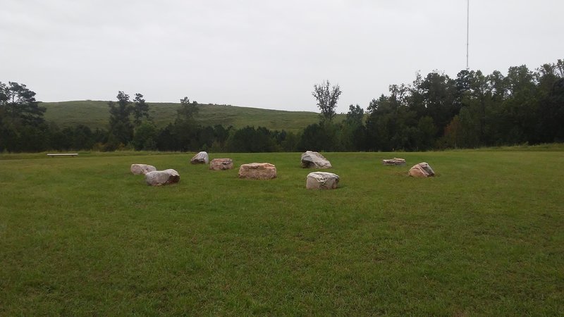 Check out "Stonehenge" atop the lower landfill mound.